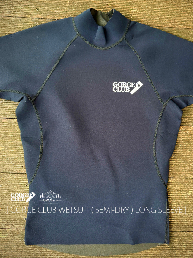 【 GORGE CLUB / ゴルジュクラブ 】UL. WETSUIT ( SEMI-DRY )LONG SLEEVE / ウルトラライト ウェットスーツ(セミドライ)ロングスリーブ / 超軽量、厚さ、わずか1mm。 それでいて、驚くほど温かい。