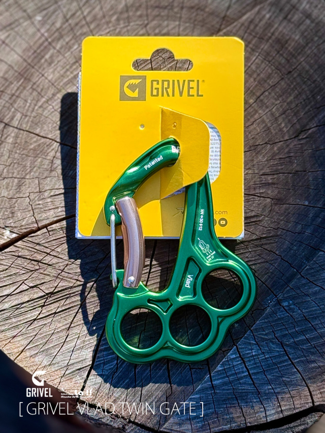 【 GRIVEL / グリベル 】VLAD TWIN GATE / ヴラードツインゲート / リギングプレート一体型ツインゲートシステム搭載カラビナ