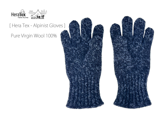 Hera Tex / へラテックス 】 Pure Virgin Wool Alpinist Gloves