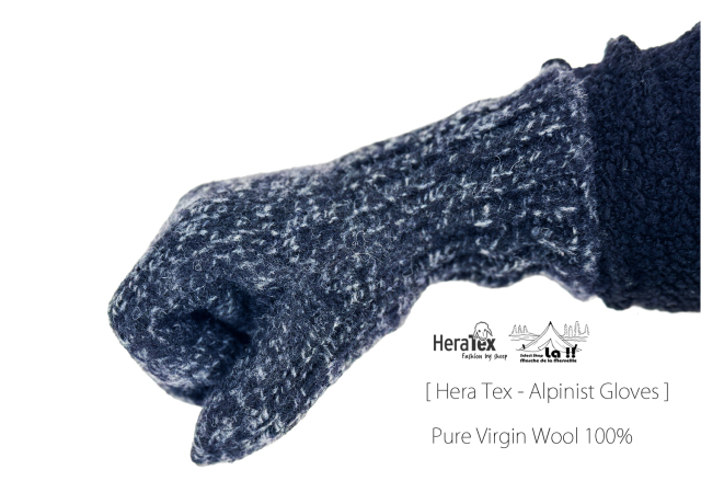 Hera Tex / へラテックス 】 Pure Virgin Wool Alpinist Gloves