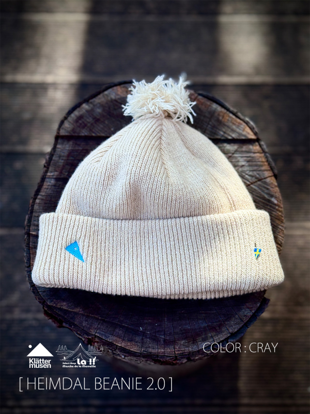 【 KLATTERMUSEN / クレッタルムーセン 】Heimdal Beanie 2.0 / ヘイムダル ビーニー 2.0 / 保温性の高い機能的なウールキャップ