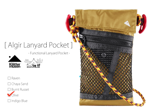 KLATTERMUSEN / クレッタルムーセン 】Algir Lanyard Pocket