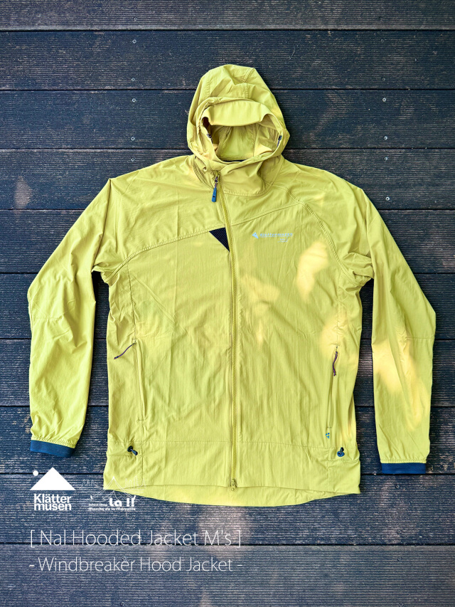 【 KLATTERMUSEN / クレッタルムーセン 】Nal Hooded Jacket M's / ナル フーデッド ジャケット M's / 様々なシーンで活躍するウインドシェル フーディ