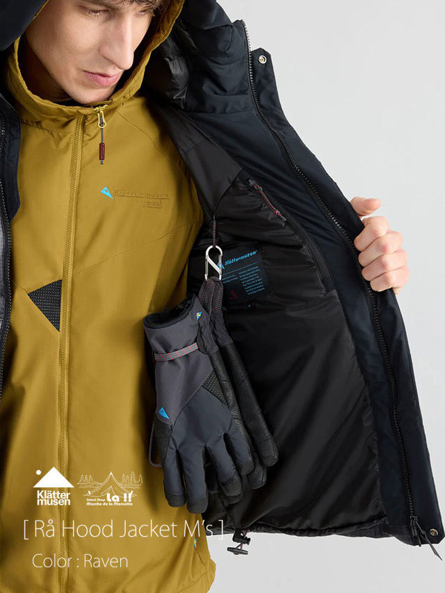 KLATTERMUSEN / クレッタルムーセン 】Ra Hood Jacket M's - Raven