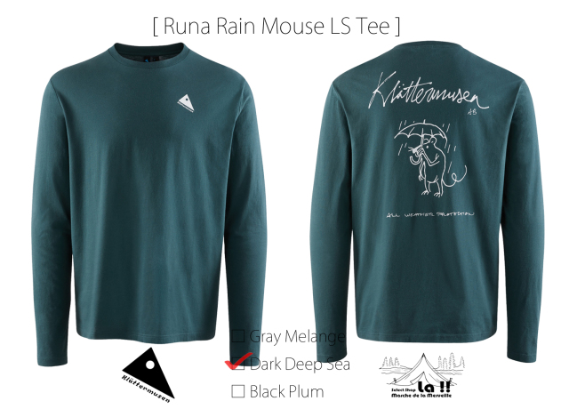 KLATTERMUSEN / クレッタルムーセン 】Runa Rain Mouse LS Tee