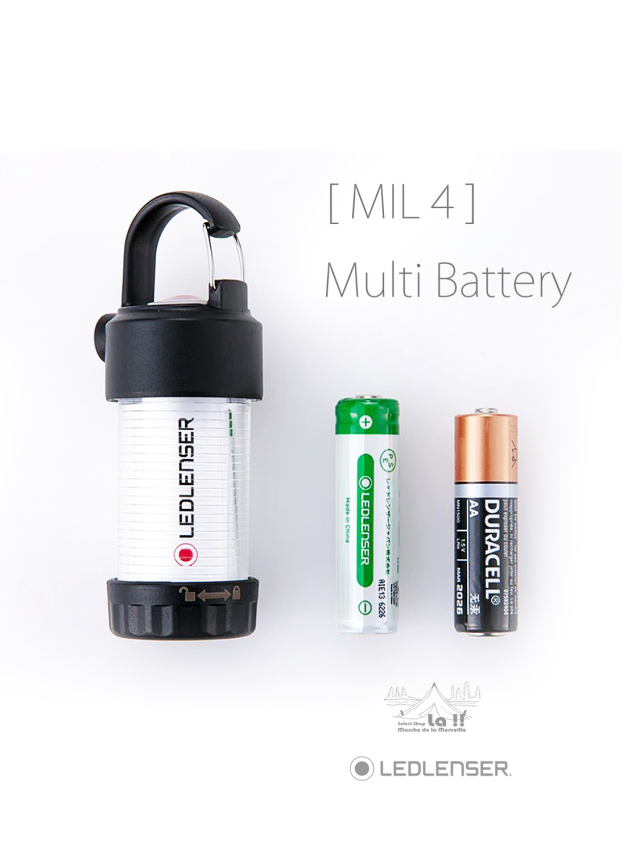 LED LENSER / レッドレンザ 】 MIL4 / 71gの軽量光工学LEDランタン
