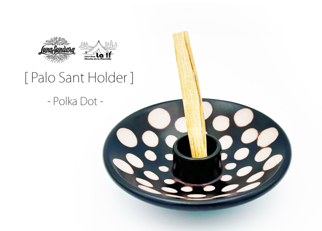 Luna Sundara 】ルナスンダラ Palo Santo Holder - Polka Dot Motif