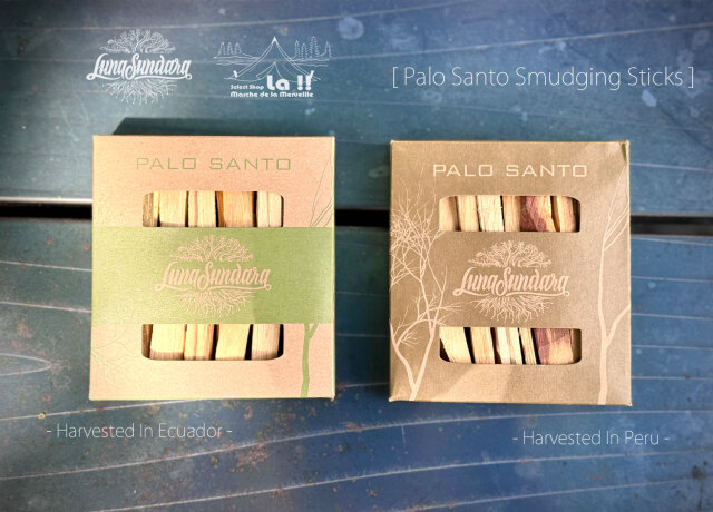 【 Luna Sundara 】ルナスンダラ Palo Santo Smudging Sticks パロサント スマッジングスティック / 香木[エクアドル産 or ペルー産 / 8本入りBOX]