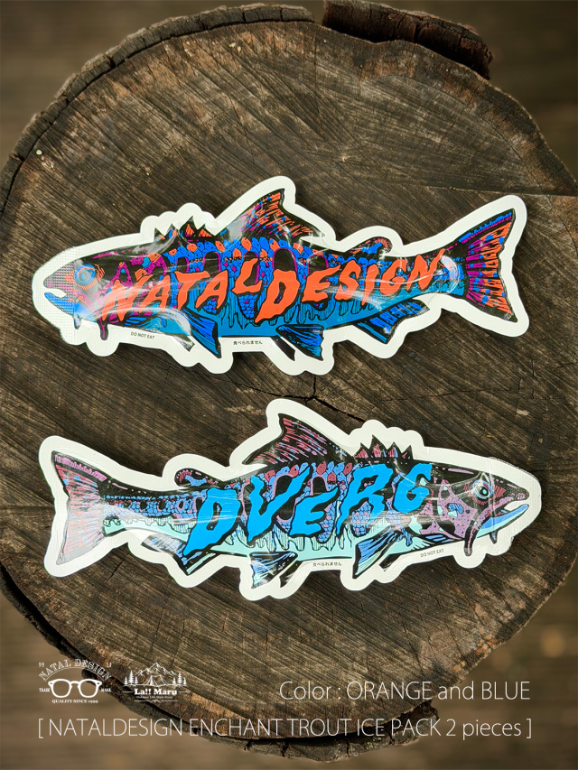 【 NATAL DESIGN / ネイタルデザイン 】DVERG × NATAL DESIGN / ENCHANT TROUT ICE PACK 同色x2匹セット / お魚の保冷剤