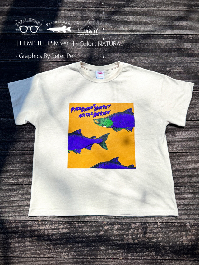 【 Natal Design x Pike Street Market / ネイタルデザイン x パイクストリートマーケット 】HEMP TEE PSM ver.
