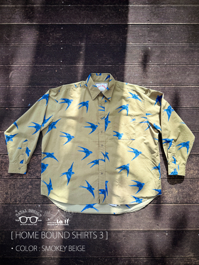 【 NATAL DESIGN / ネイタルデザイン 】HOME BOUND SHIRTS 3 / ホームバウンド シャツ 3 / 速乾、防風性、UVカットを兼ね備えたロングスリーブシャツ
