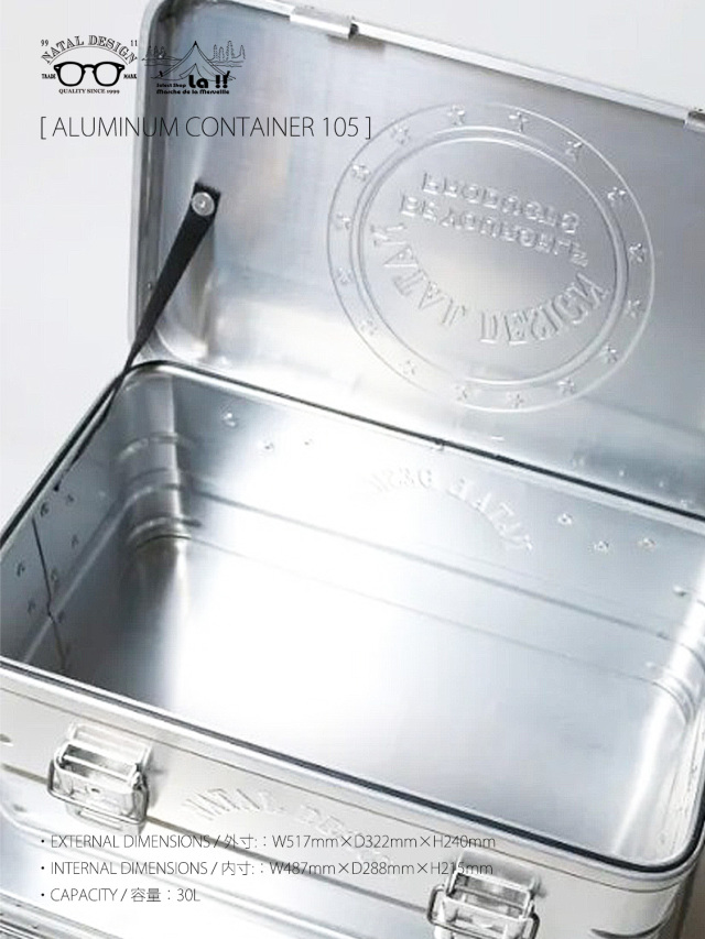 NATAL DESIGN × MMF × TOSHO / ネイタルデザイン 】 ALMINUM CONTAINER