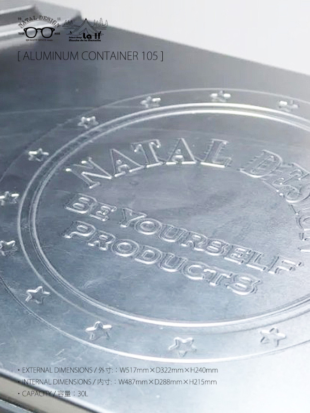 NATAL DESIGN × MMF × TOSHO / ネイタルデザイン 】 ALMINUM CONTAINER