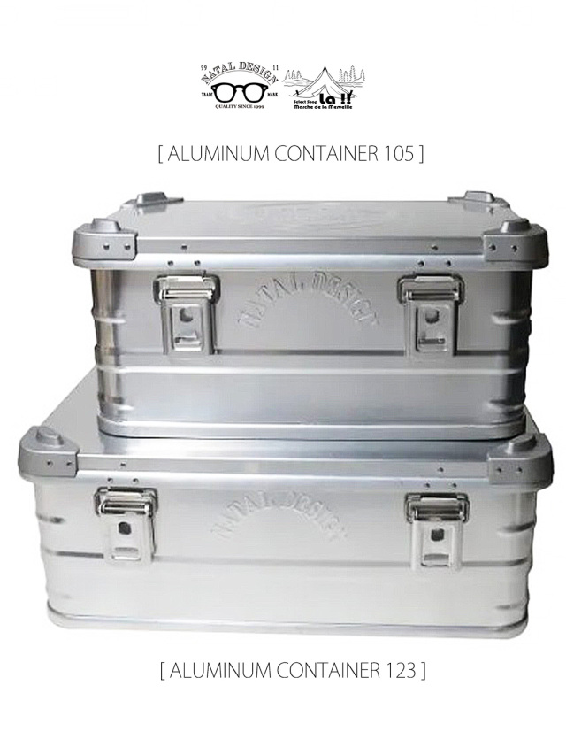 NATAL DESIGN アルミコンテナ NATAL DESIGN「ALUMINUM CONTAINER 105 BLACK」アルミコンテナ