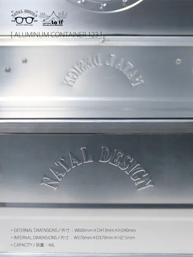 NATAL DESIGN × MMF × TOSHO / ネイタルデザイン 】 ALMINUM CONTAINER