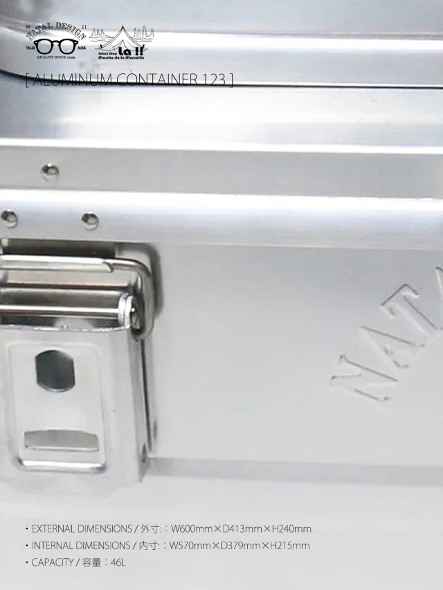 NATAL DESIGN × MMF × TOSHO / ネイタルデザイン 】 ALMINUM CONTAINER