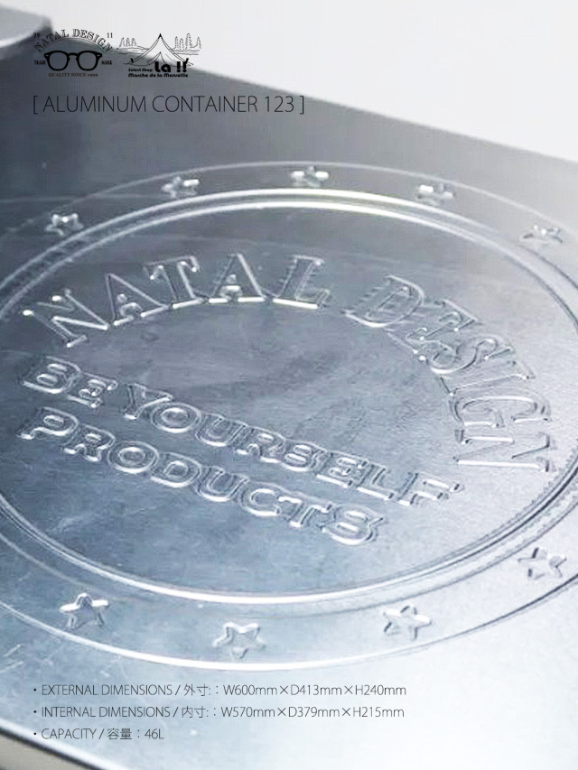 NATAL DESIGN × MMF × TOSHO / ネイタルデザイン 】 ALMINUM CONTAINER