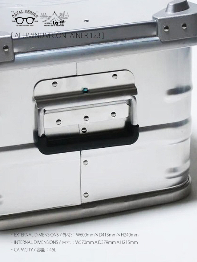 NATAL DESIGN × MMF × TOSHO / ネイタルデザイン 】 ALMINUM CONTAINER