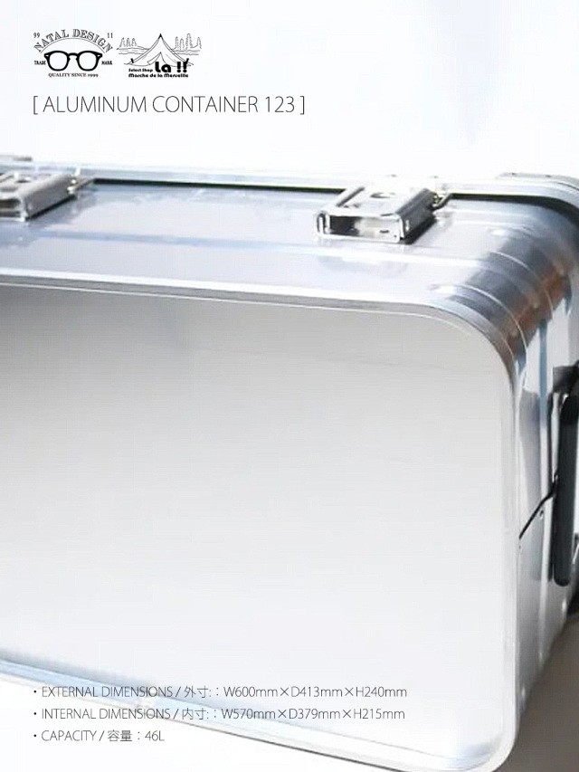 NATAL DESIGN × MMF × TOSHO / ネイタルデザイン 】 ALMINUM CONTAINER