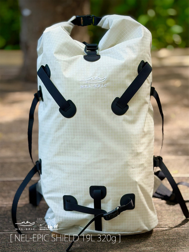 【 NEL-EPIC / ネル・エピック 】SHIELD 19L 320g / シールド19L 320g / 氷雪壁から岩壁までフルシーズン使用可能な超軽量パック