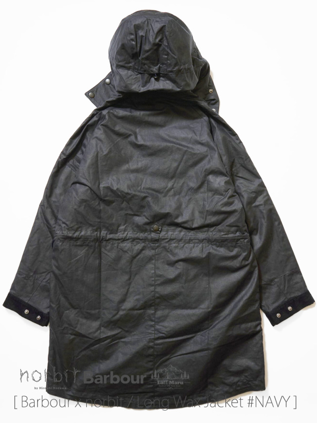 Barbour x norbit / バブアー×ノービット 】Long Wax Jacket #NAVY