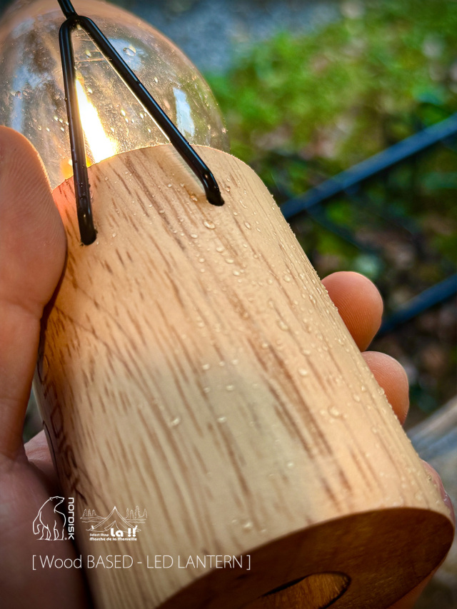 NORDISK / ノルディスク 】Wood BASED - LED LANTERN / ウッドベース