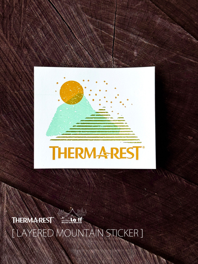 【 THERMAREST / サーマレスト 】LAYERED MOUNTAIN STICKER / レイヤードマウンテンステッカー