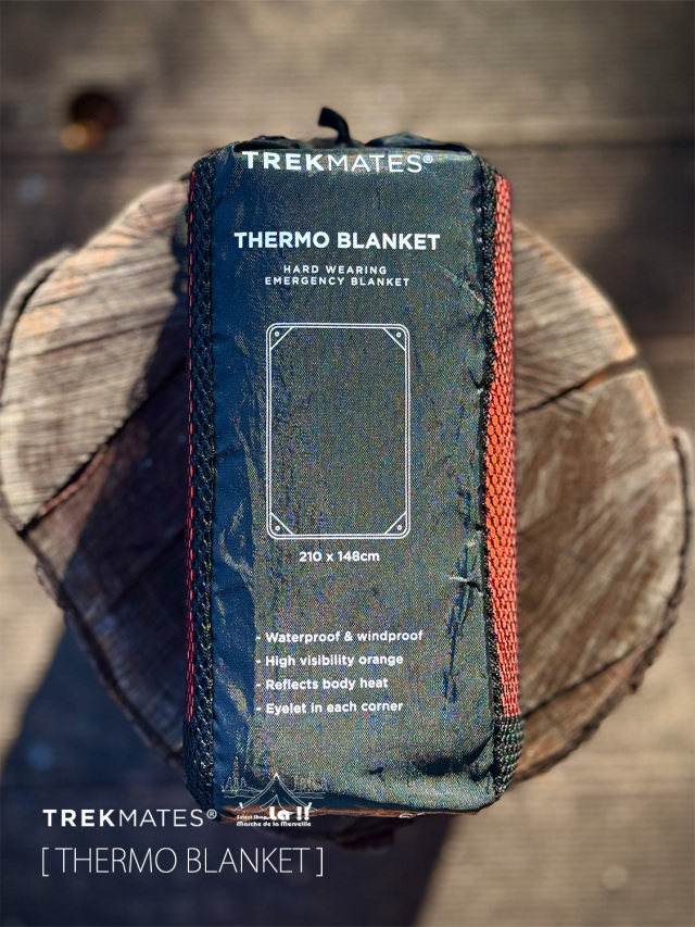 【 TREK MATES / トレックメイツ 】THERMO BLANKET / サーモブランケット / 繰り返し、マルチに活躍するエマージェンシーシート