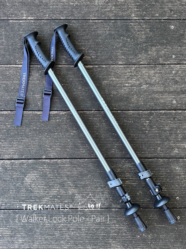 【 TREK MATES / トレックメイツ 】WALKER LOCK POLE - PAIR / ウォーカーロックポール ペア / 安定性と耐久性に優れた軽量トレッキングポール