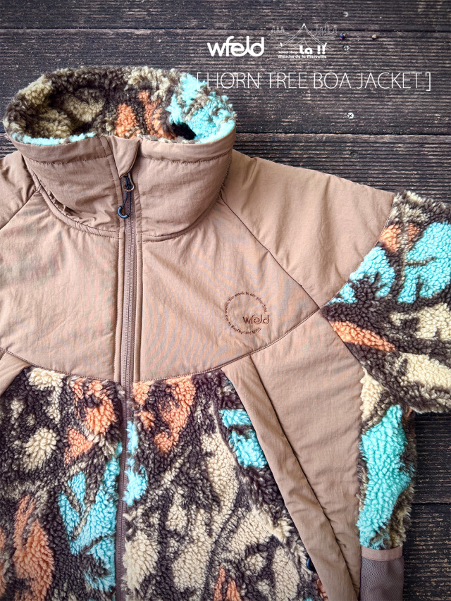 wfeld / フェルド 】HORN TREE BOA JACKET / ホーンツリー ボア