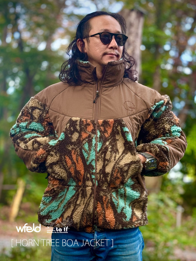 wfeld / フェルド 】HORN TREE BOA JACKET / ホーンツリー ボア