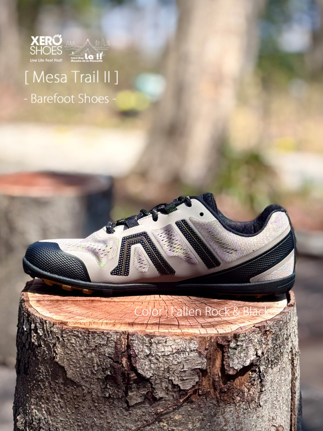 XERO SHOES / ゼロシューズ 】 MESA TRAIL II (Fallen Rock & Black