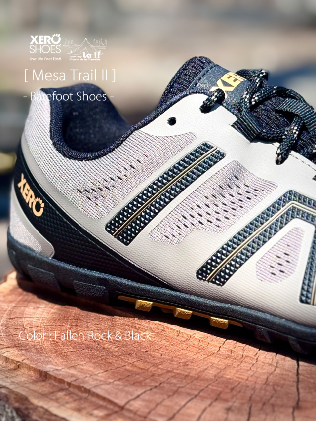XERO SHOES / ゼロシューズ 】 MESA TRAIL II (Fallen Rock & Black