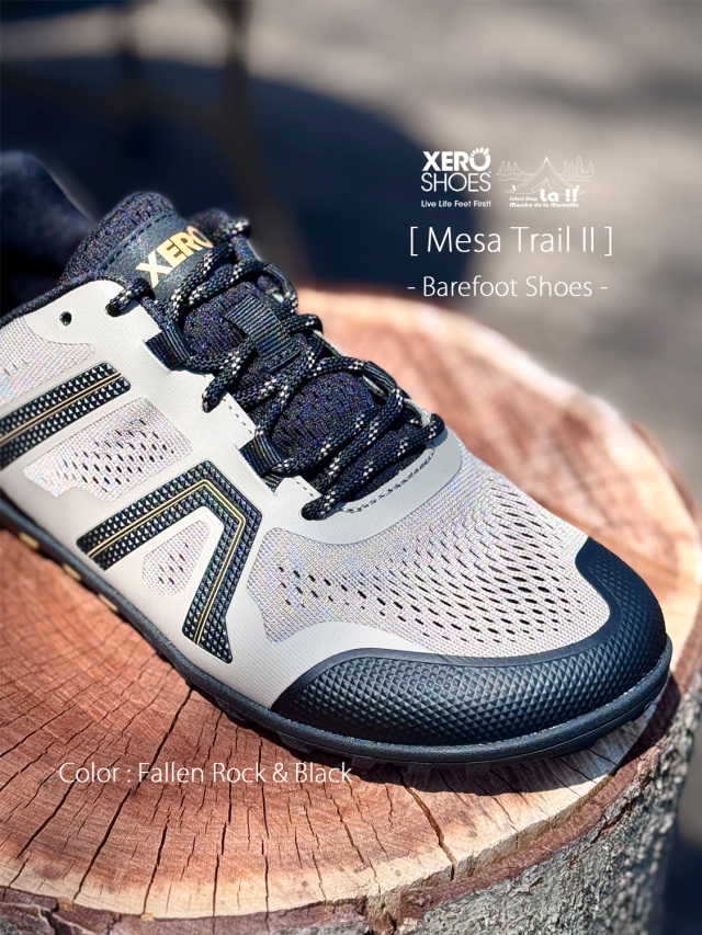 XERO SHOES / ゼロシューズ 】 MESA TRAIL II (Fallen Rock & Black