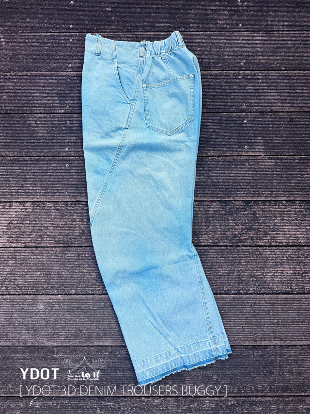 YDOT / ワイドット 】3D DENIM TROUSERS BUGGY / 3D トラウザーズ