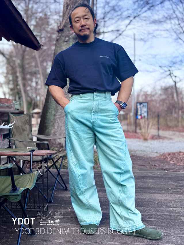 YDOT / ワイドット 】3D DENIM TROUSERS BUGGY / 3D トラウザーズ