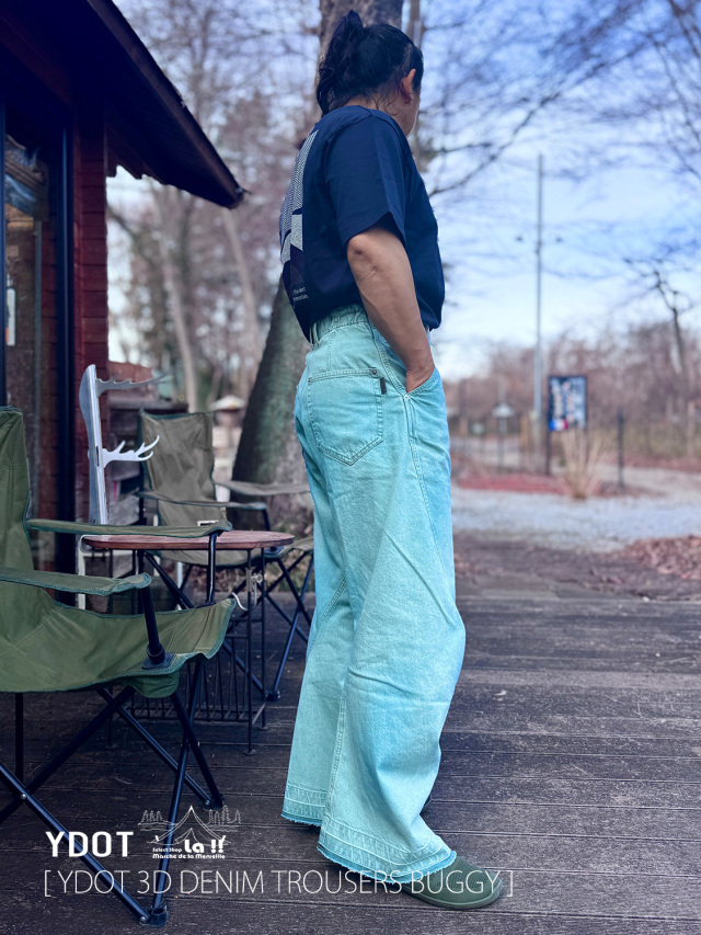 YDOT / ワイドット 】3D DENIM TROUSERS BUGGY / 3D トラウザーズ