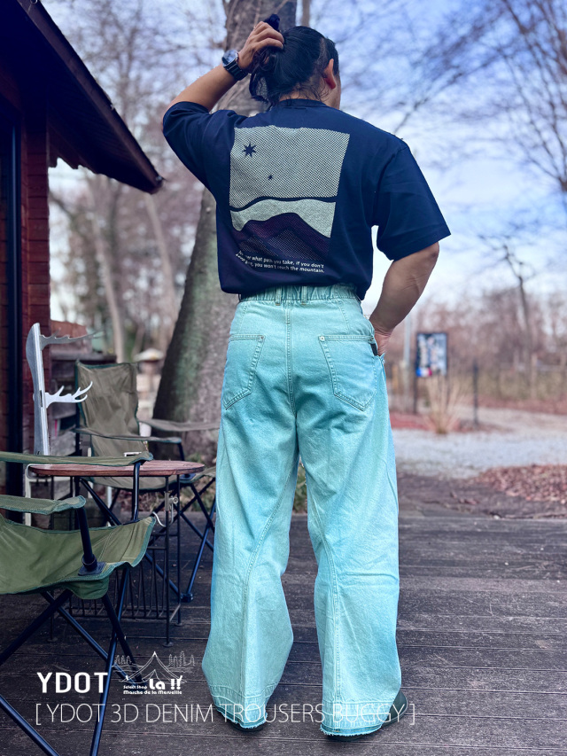 YDOT / ワイドット 】3D DENIM TROUSERS BUGGY / 3D トラウザーズ