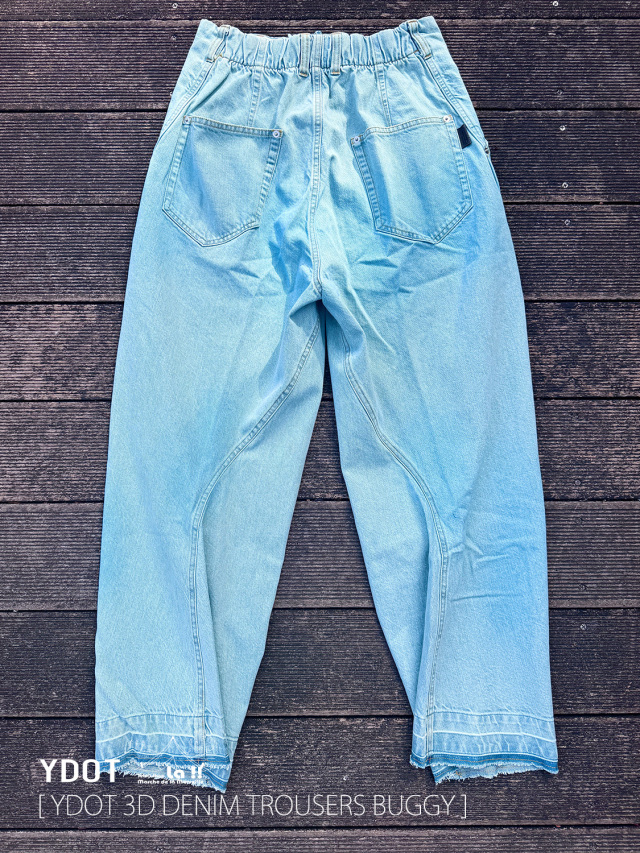YDOT / ワイドット 】3D DENIM TROUSERS BUGGY / 3D トラウザーズ