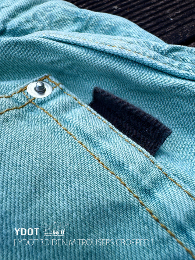 YDOT / ワイドット 】3D DENIM TROUSERS CROPPED / 3D トラウザーズ