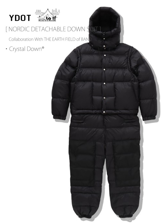 【 YDOT / ワイドット 】NORDIC DETACHABLE DOWN SUIT / ノルディック デタッチャブル ダウンスーツ / ダウンJK、ダウンVEST、ダウンPT、ダウンシュラフ