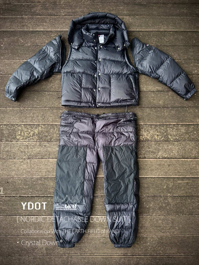 YDOT / ワイドット 】NORDIC DETACHABLE DOWN SUIT / ノルディック