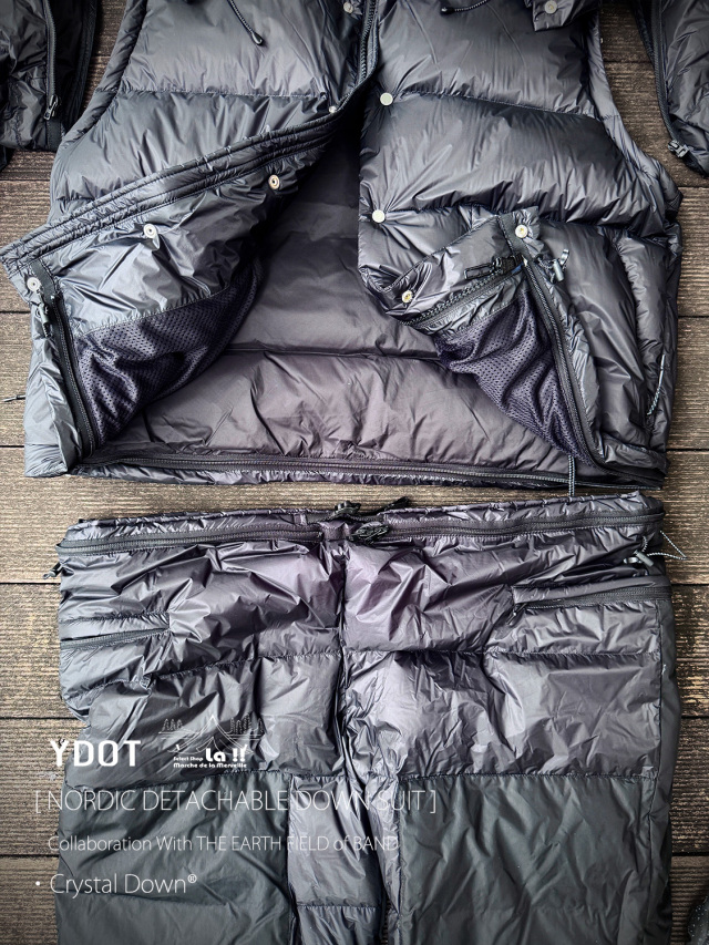 YDOT / ワイドット 】NORDIC DETACHABLE DOWN SUIT / ノルディック