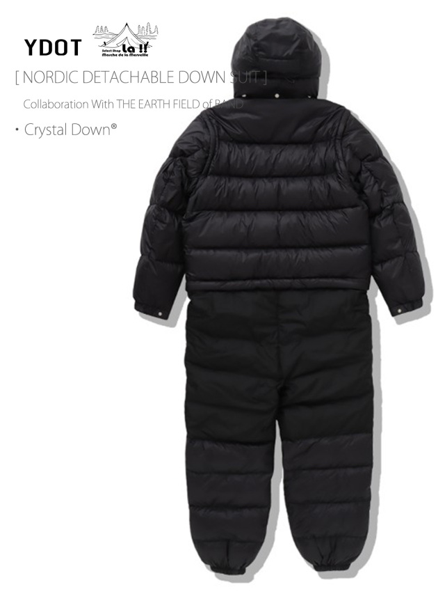 YDOT / ワイドット 】NORDIC DETACHABLE DOWN SUIT / ノルディック