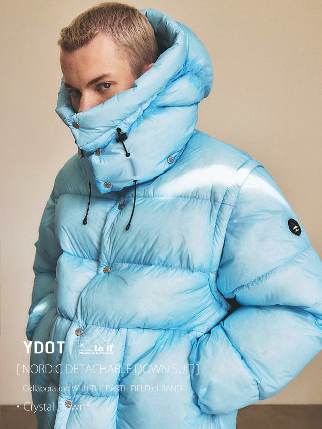 YDOT / ワイドット 】NORDIC DETACHABLE DOWN SUIT / ノルディック