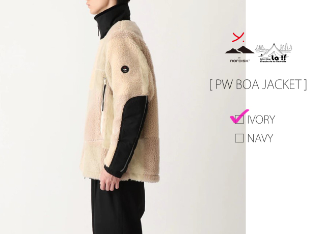 YDOT / ワイドット 】PW BOA JACKET / 立体アームを搭載したフリース