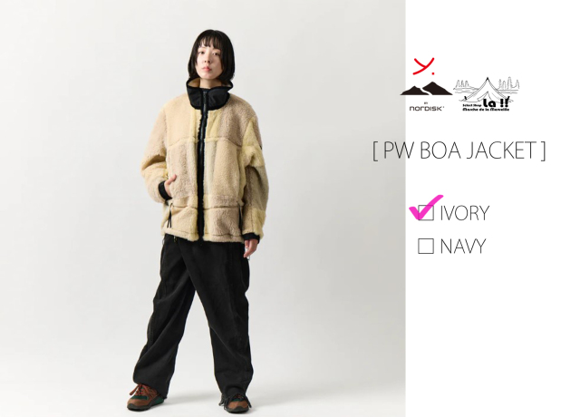 YDOT / ワイドット 】PW BOA JACKET / 立体アームを搭載したフリース