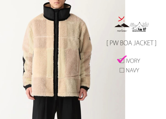 YDOT / ワイドット 】PW BOA JACKET / 立体アームを搭載したフリース