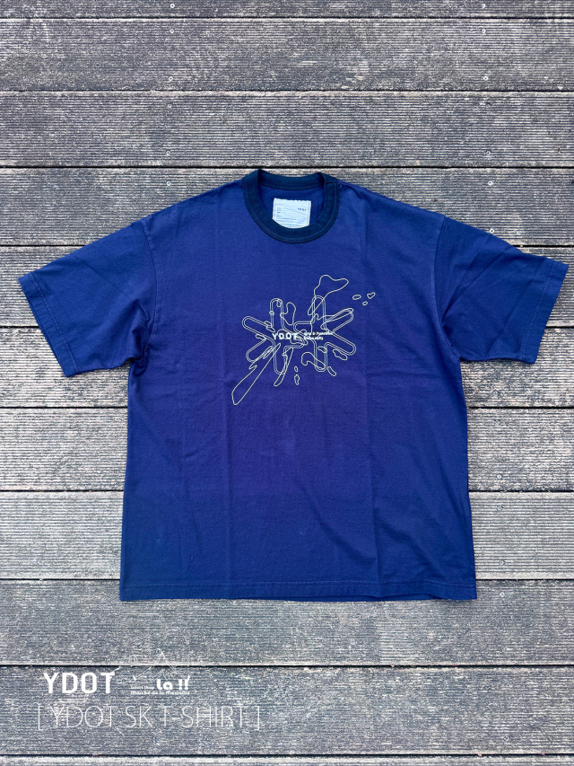 【 YDOT / ワイドット 】SK TSHIRT / SK Tシャツ / リフレクタープリント・グラフィックTシャツ