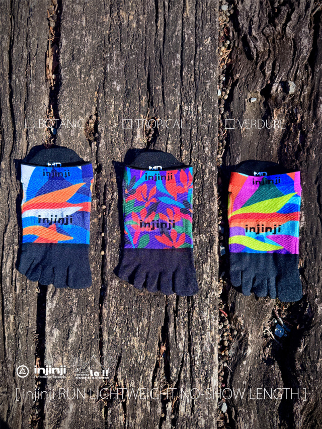 【 Injinji / インジンジ 】LIMITED DESIGNED “ RUN LIGHTWEIGHT NO-SHOW LENGTH ” / 限定デザイン ラン・ライトウェイト・ノーショウ レングス